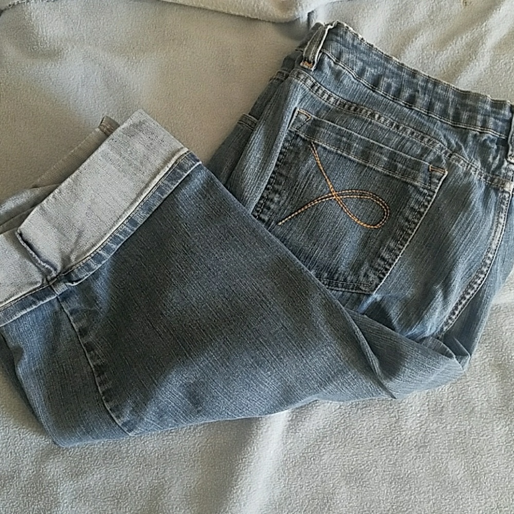 Cuffed, jean Capri